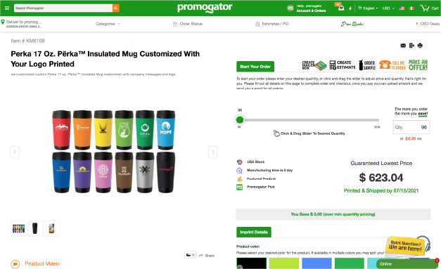 Promogator platform screenshot