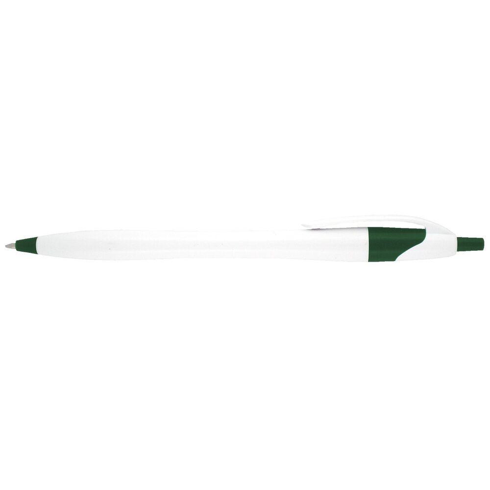White/Dark Green