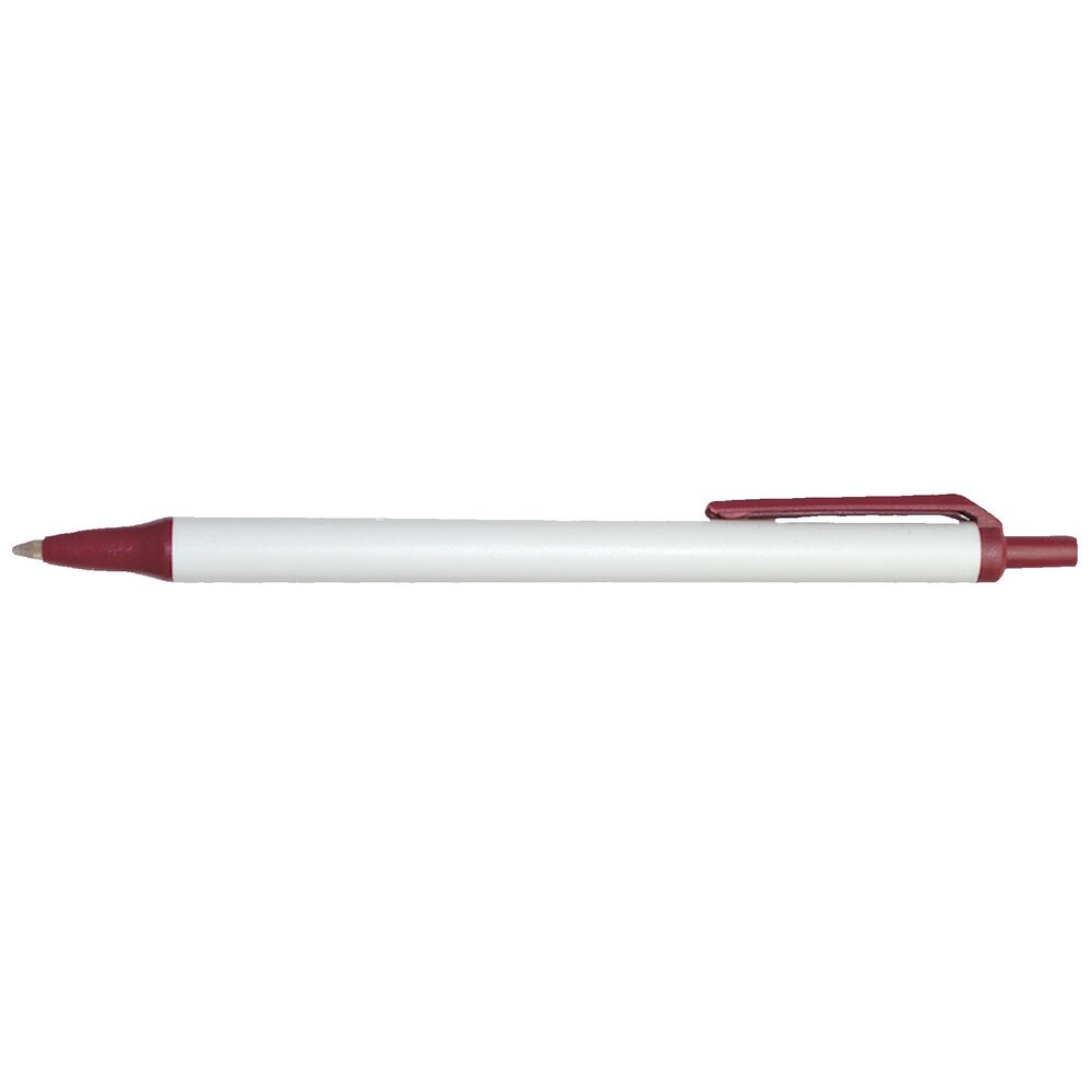 White/Burgundy Red