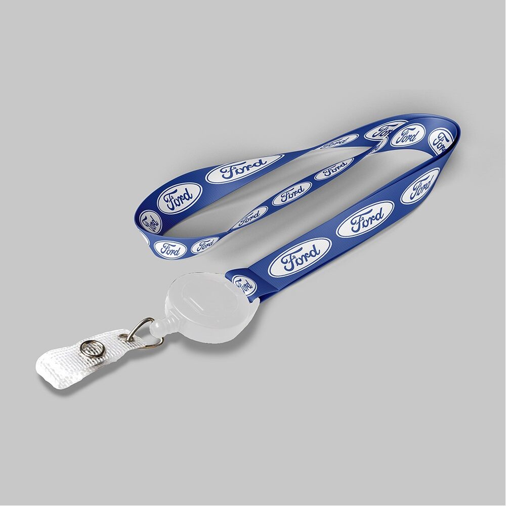 White Badge Reel